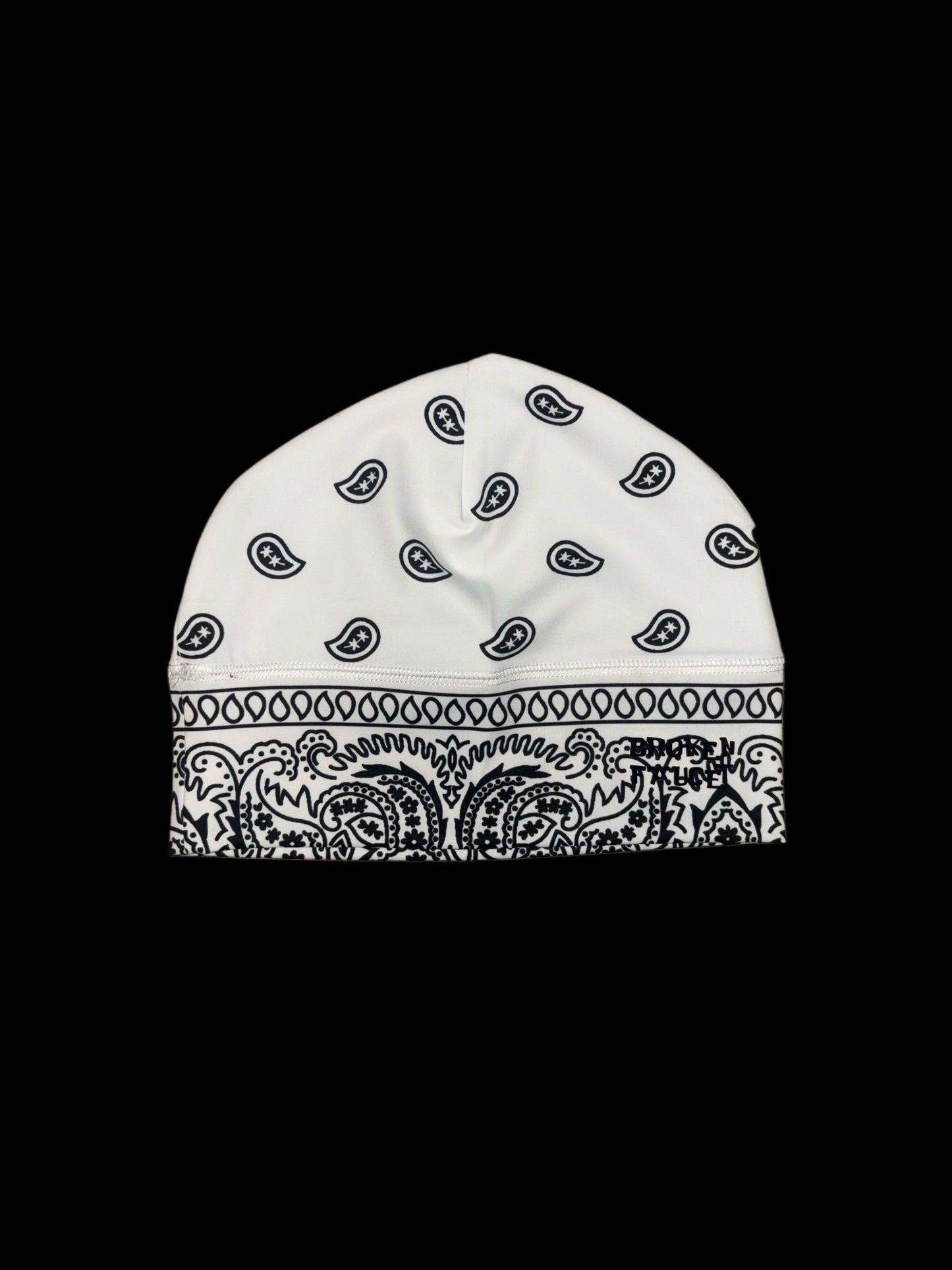 White bandana skullcap
