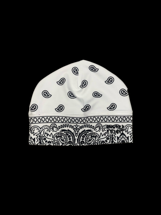 White bandana skullcap
